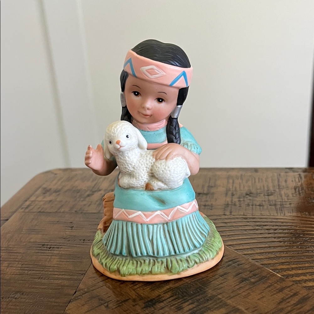 Home Interiors Native American Children Figurine